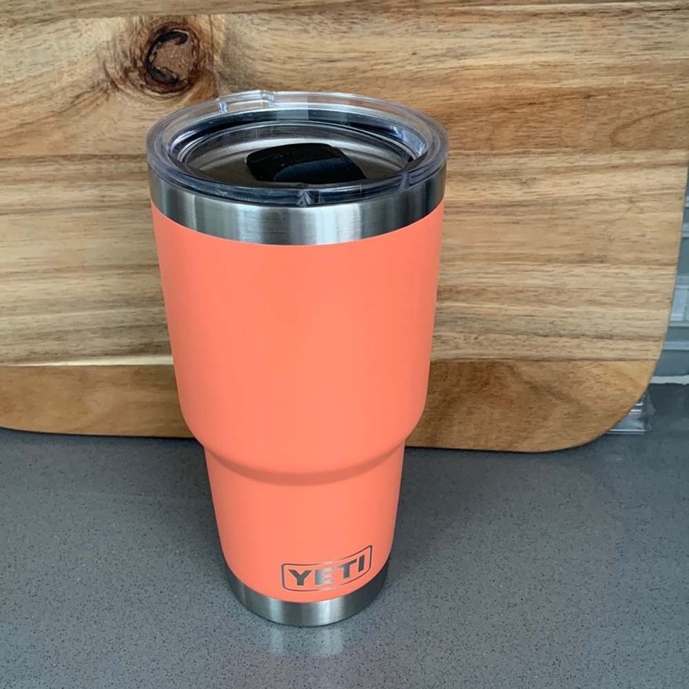 Coral Yeti Tumbler 30oz